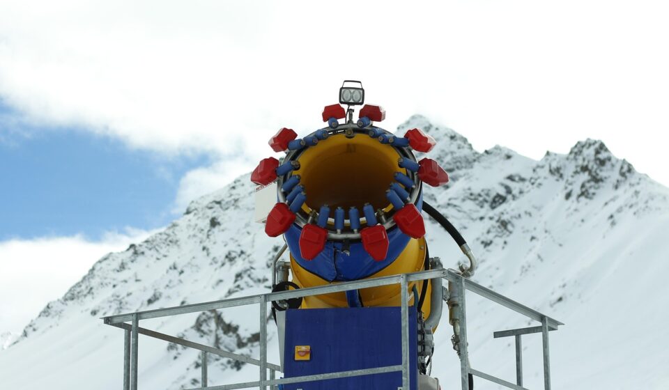 snow cannon, winter, snow, nature, piste, snow making system, propeller, artificial snow making, ski slope, ski area