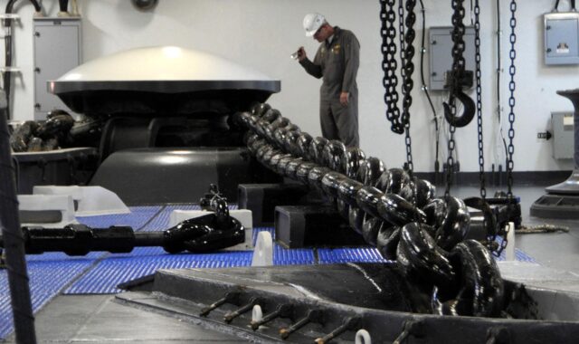 anchor, ship, man, inspecting, inspection, navy, chain, large, close-up, macro, inspection, inspection, inspection, inspection, inspection