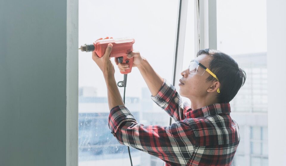home, maintenance, apartment, tools, safety, glass, building, architecture, working
