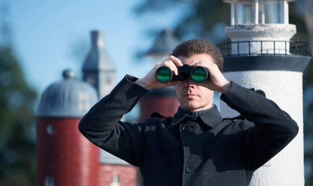 light house, binocular, view, search, look, man, search, search, search, search, search, man