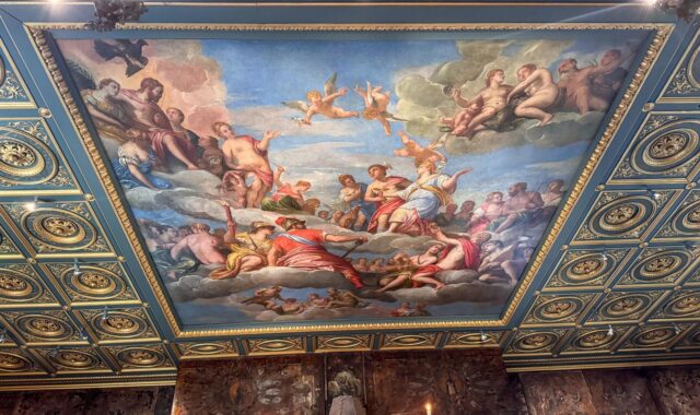 museum, ceiling, painting, palace, design, artistic