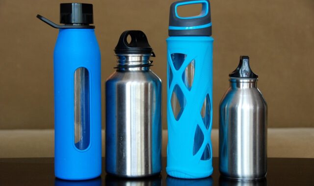 bottles, water, steel, glass, stainless, eco, reusable, sustainable, healthy, container, lifestyle, hydrate, drink, blue, natural, environment, nature, durable, water bottle, earth friendly, brown water, brown earth, brown healthy, brown glass, brown bottle, brown glasses