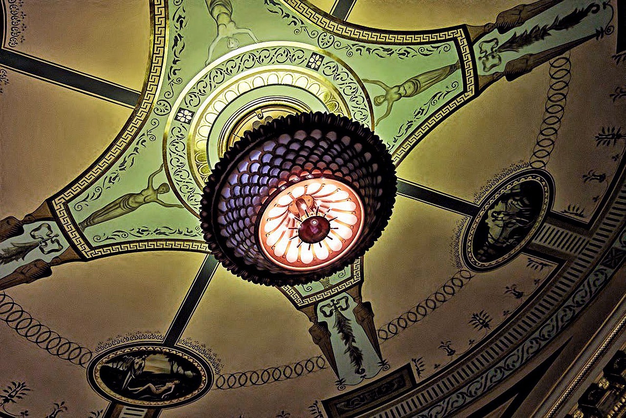 ceiling, pattern, metal, ceiling painting, vaulted, artwork, creative, creativity, old, decoration, design, decor, brown creative