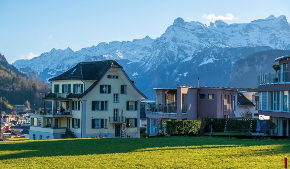 switzerland, brunnen, february, winter, landscape