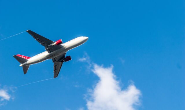 airplane, aircraft, sky, flight, jet, nature, transportation system, blue airplane