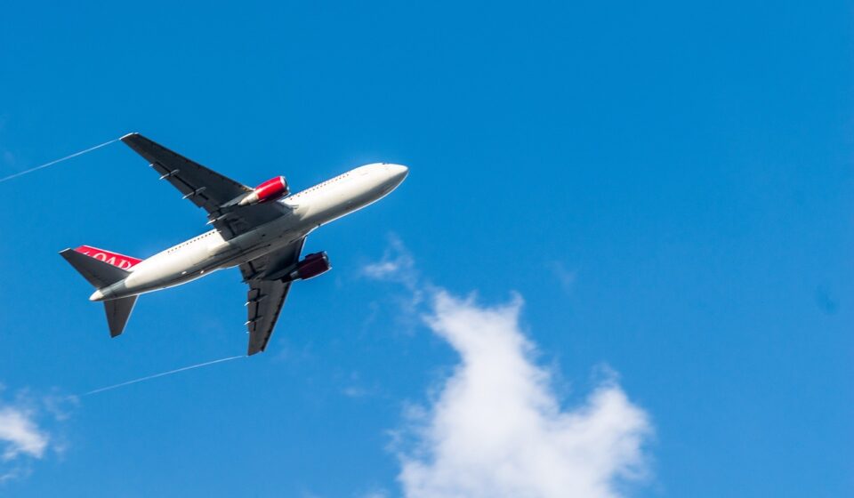 airplane, aircraft, sky, flight, jet, nature, transportation system, blue airplane